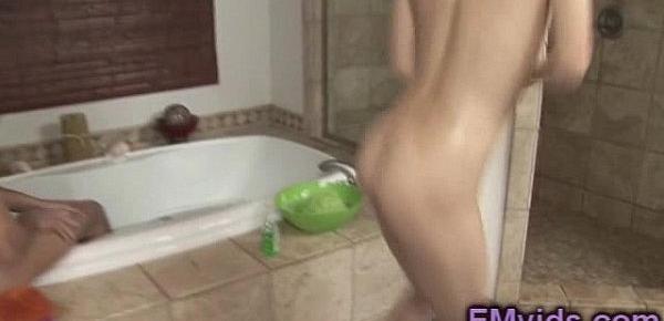  Ally gives amazing soapy massage